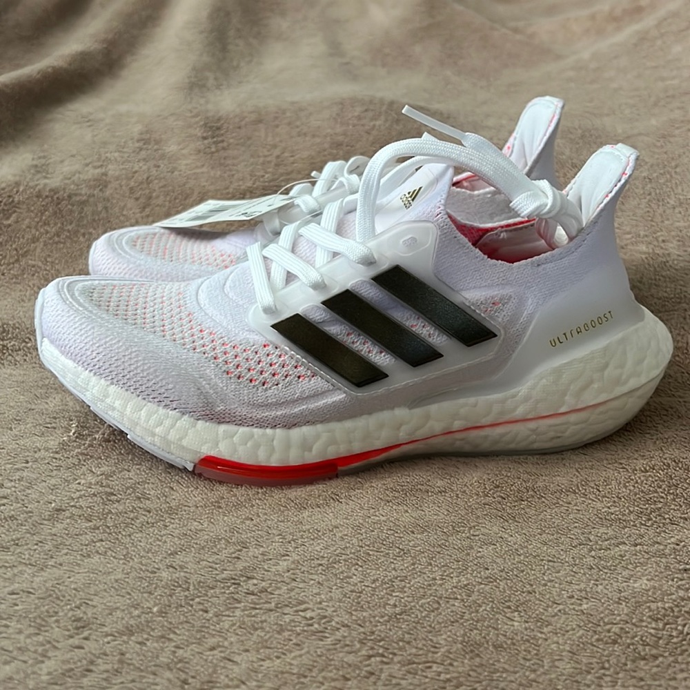 adidas Ultraboost Women's White with Pink and Black Accents
